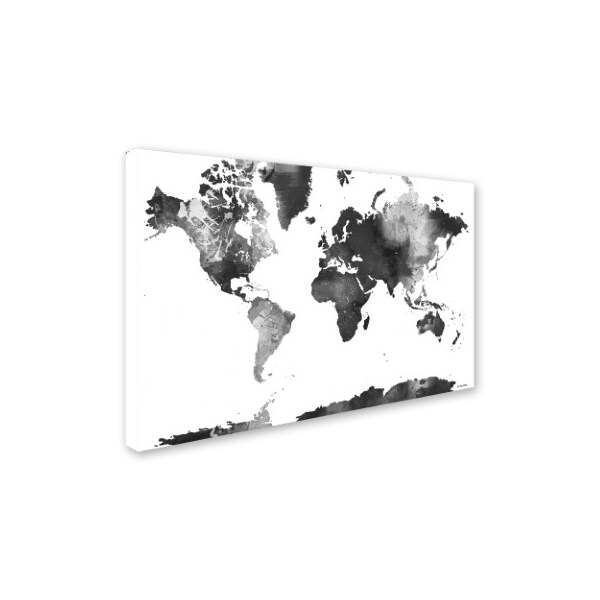 Marlene Watson 'World Map BG-1' Canvas Art,35x47